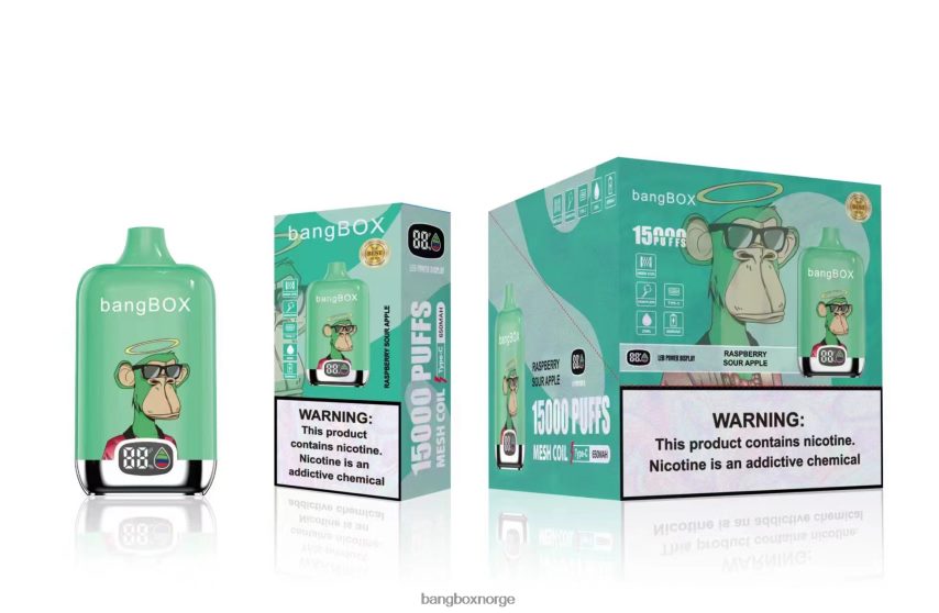 Bang Box Vape HRX44842 bringebærsurt eple | Bang Box 15000 drag