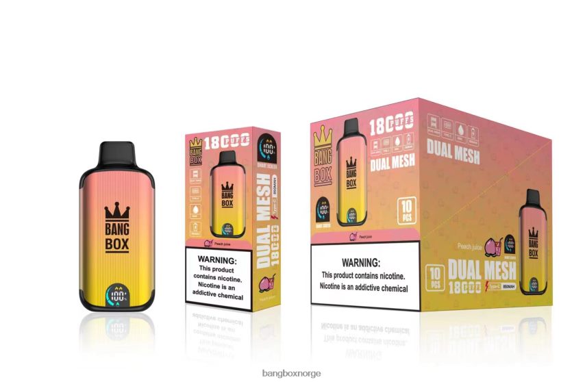 Bang Box Norge HRX44891 ferskenjuice | Bang Box 18000 drag