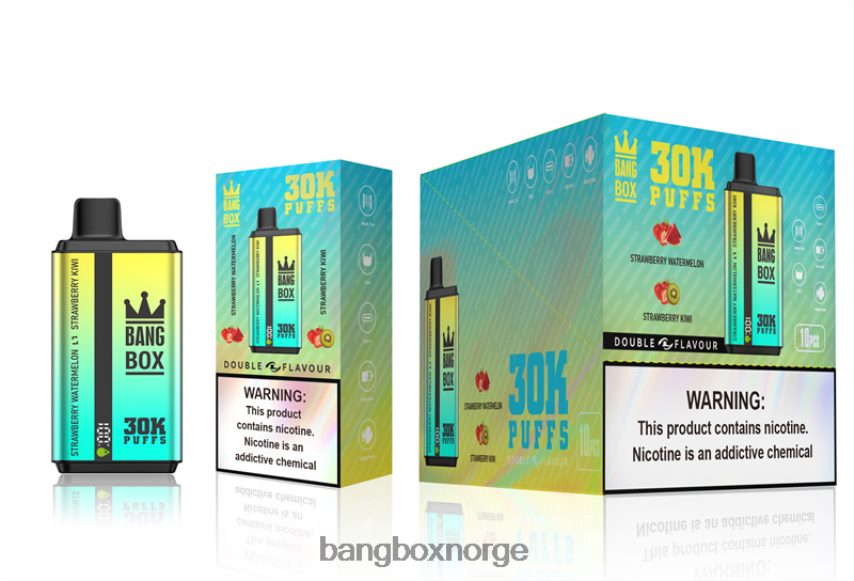 Bang Box Norge HRX44864 jordbærvannmelon og jordbærkiwi | Bang Box 30000 puff doble smaker