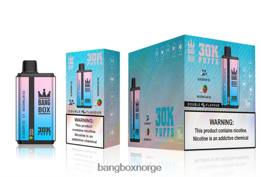 Bang Box Vape HRX44869 blåbæris og vannmelonis | Bang Box 30000 puff doble smaker