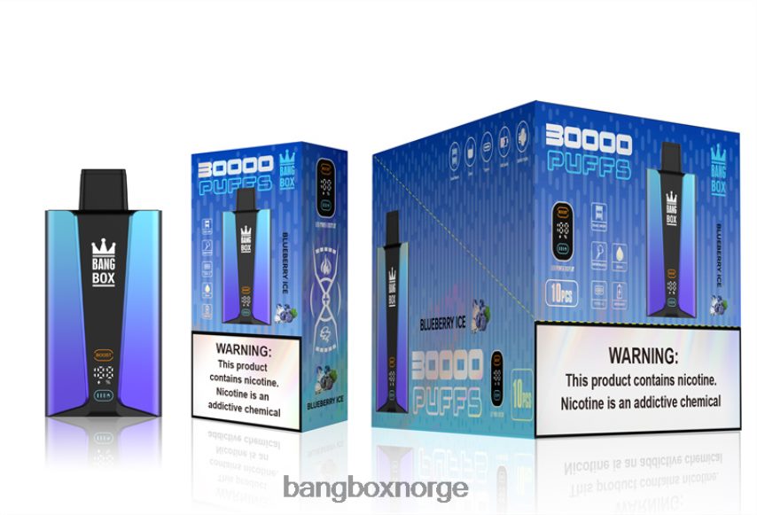 Bang Box Norge HRX44879 blåbæris | Bang Box 30000 puffs smartskjerm