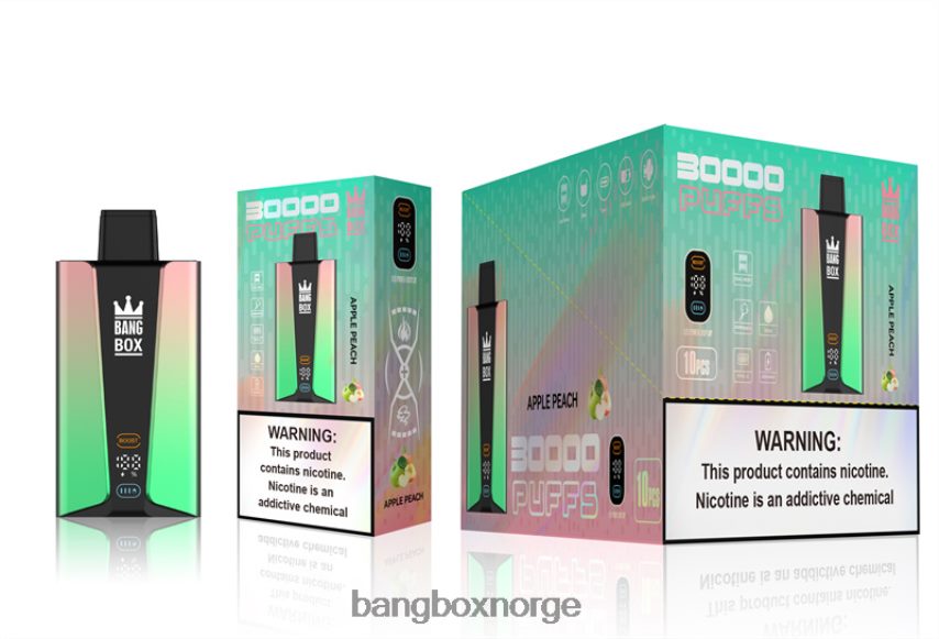 Bang Box Oslo HRX44883 eple fersken | Bang Box 30000 puffs smartskjerm