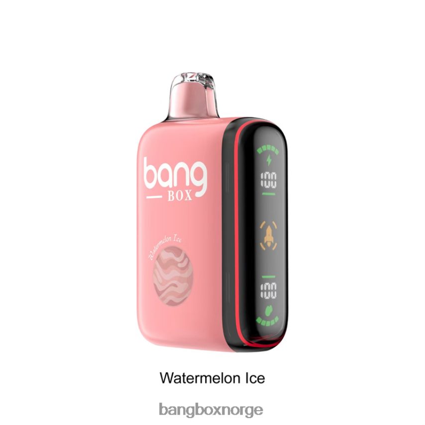 Bang Box Norge HRX44834 vannmelon is | Bang Box 9000-18000 puffs intelligent kraftdisplay