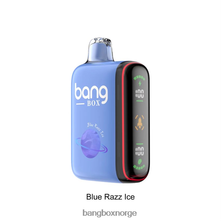 Bang Box Oslo HRX44826 blå razz is | Bang Box 9000-18000 puffs intelligent kraftdisplay