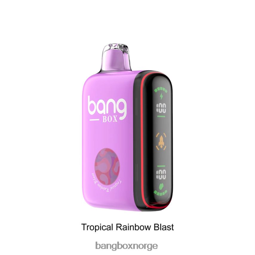 Bang Box Vape HRX44836 tropisk regnbueeksplosjon | Bang Box 9000-18000 puffs intelligent kraftdisplay