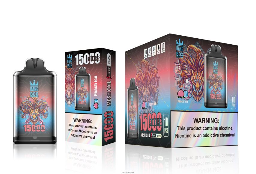 Bang Box Vape HRX448102 fersken is | Bang Box s1-15000 drag