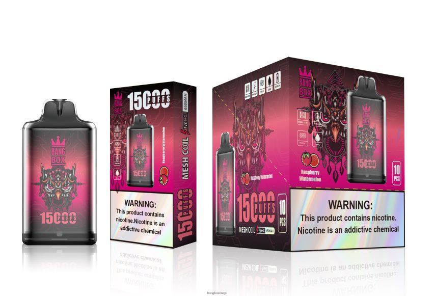 Bang Box Vape HRX448105 bringebær vannmelon | Bang Box s1-15000 drag