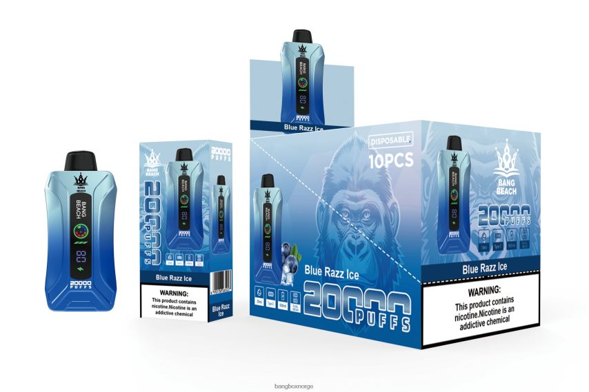 Bang Box Oslo HRX44811 blå razz is | Bang Beach 20000 puffs smart screen vape