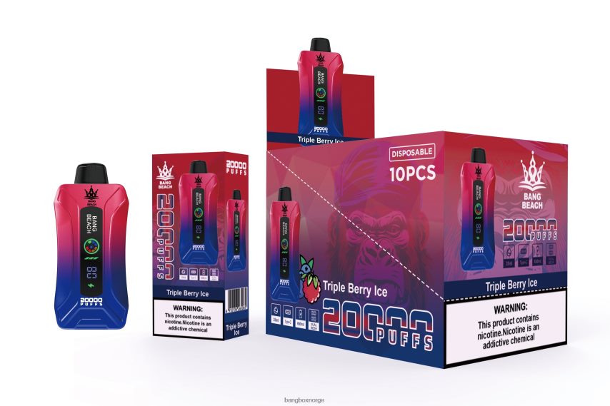 Bang Box Oslo HRX4488 trippel bæris | Bang Beach 20000 puffs smart screen vape