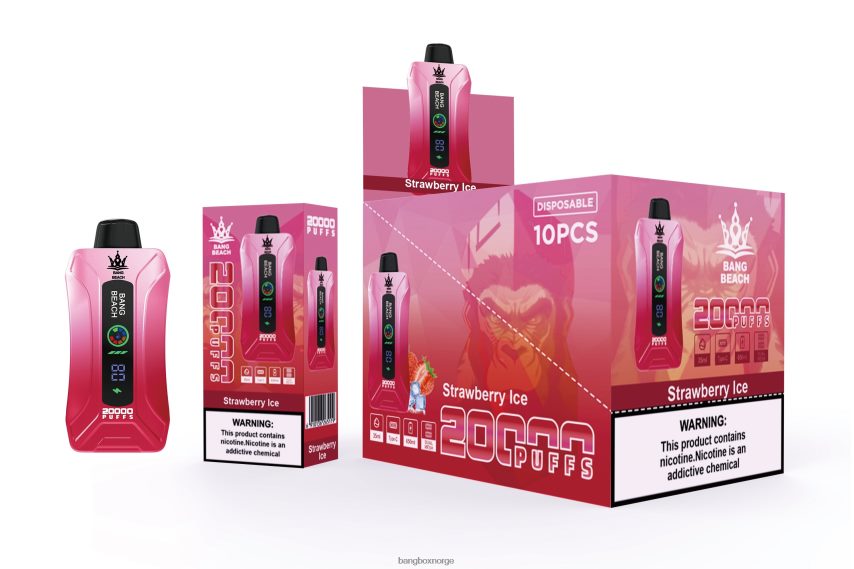 Bang Box Vape HRX4486 jordbæris | Bang Beach 20000 puffs smart screen vape