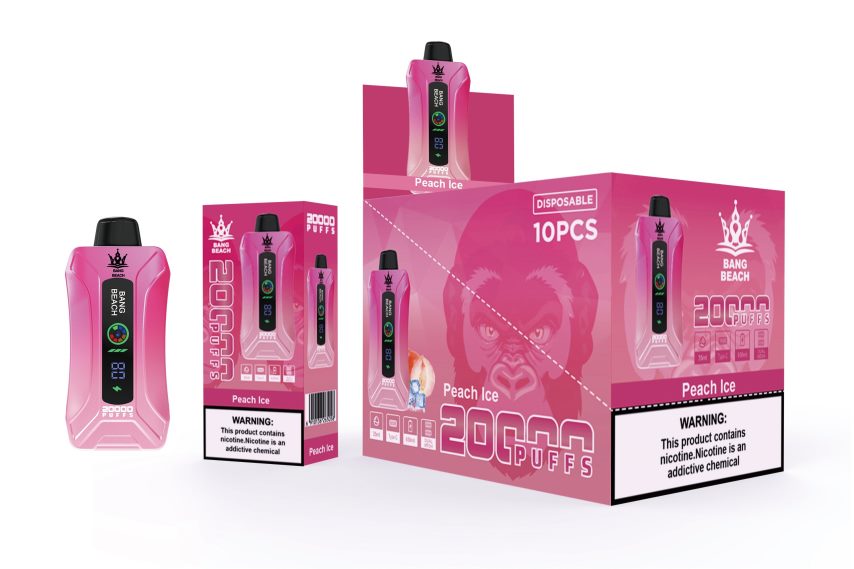 Bang Box Vape HRX4489 fersken is | Bang Beach 20000 puffs smart screen vape